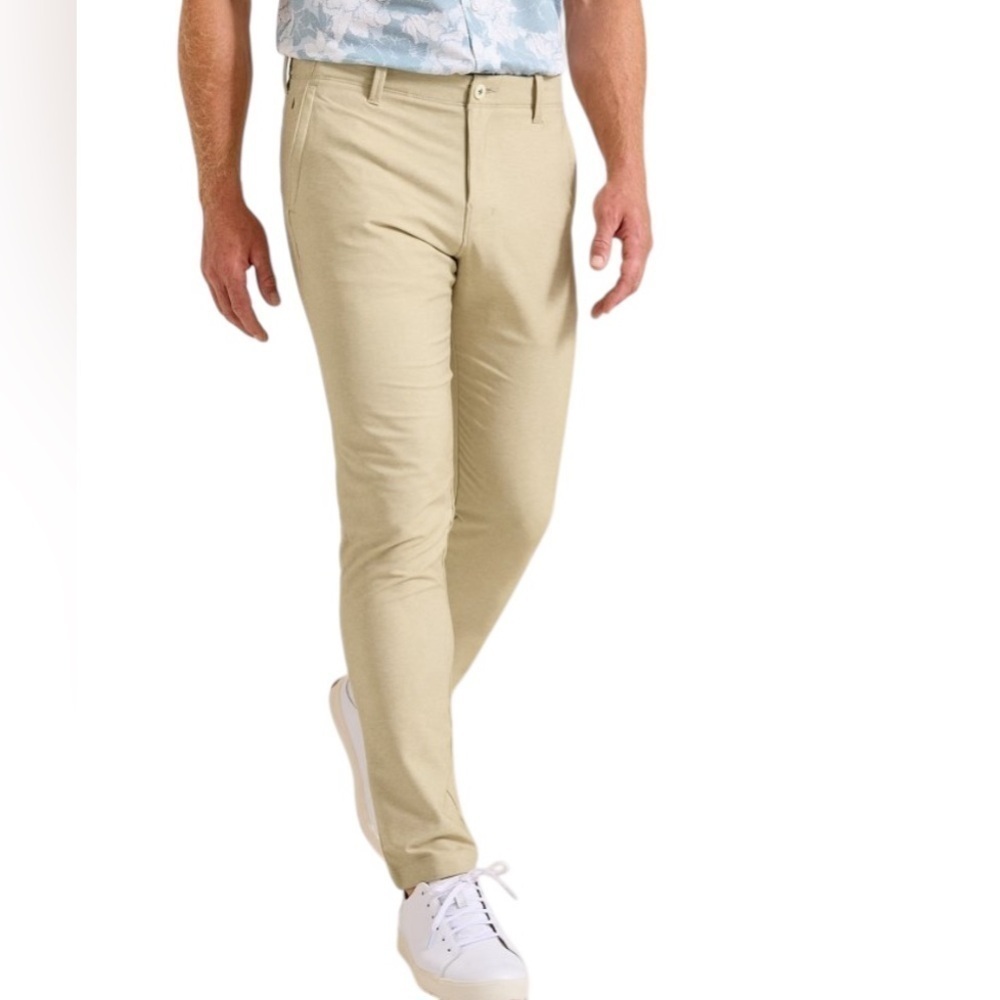 NWT Tommy Bahama On Par Island Zone flat front stretch pants chino 52 x 30